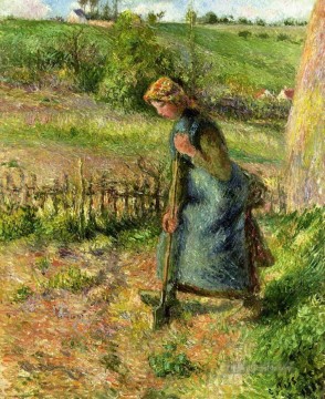 Camille Pissarro Werke - Frau Graben 1883 Camille Pissarro